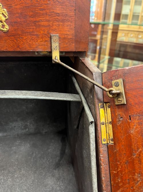 CIRCA 1900 MAHOGANY COAL BOX SCUTTLE - ADDITIONAL PHOTO 5