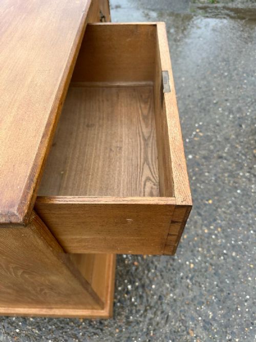 EDWARDIAN ASH 2 2 CHEST OF DRAWERS - ADDITIONAL PHOTO 1