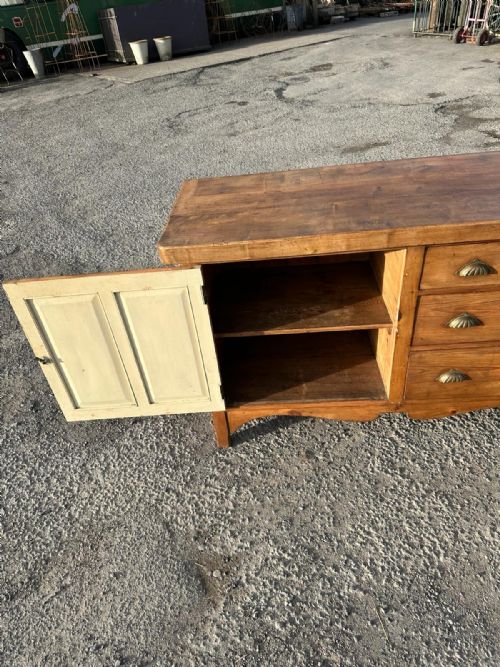 VICTORIAN PINE DRESSER BASE - ADDITIONAL PHOTO 2
