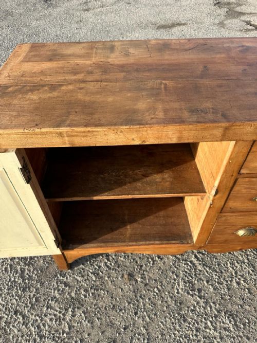 VICTORIAN PINE DRESSER BASE - ADDITIONAL PHOTO 7
