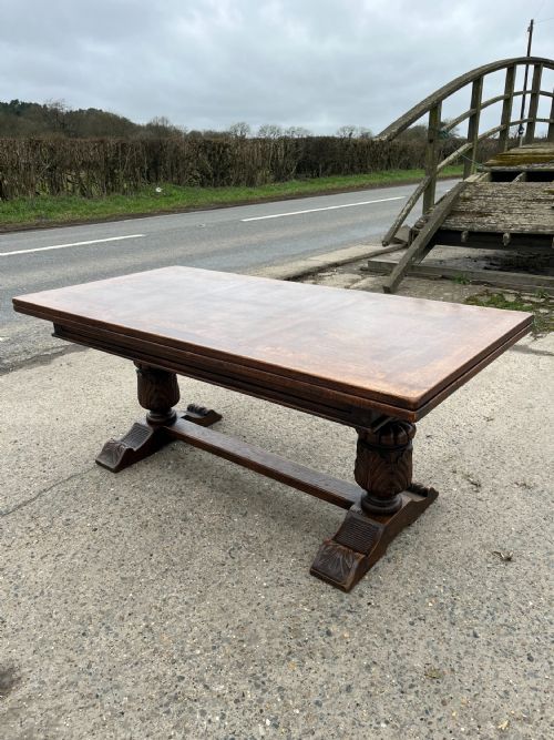 1920S OAK DRAW LEAF TABLE - ADDITIONAL PHOTO 10