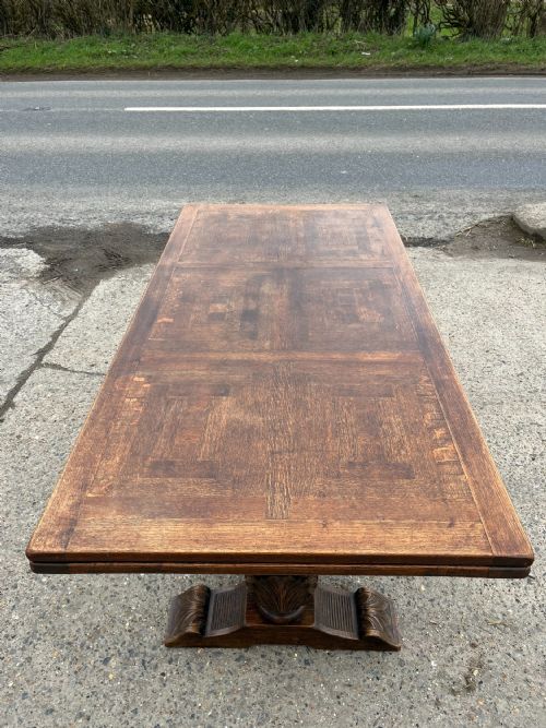 1920S OAK DRAW LEAF TABLE - ADDITIONAL PHOTO 11