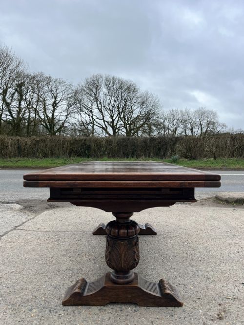 1920S OAK DRAW LEAF TABLE - ADDITIONAL PHOTO 13