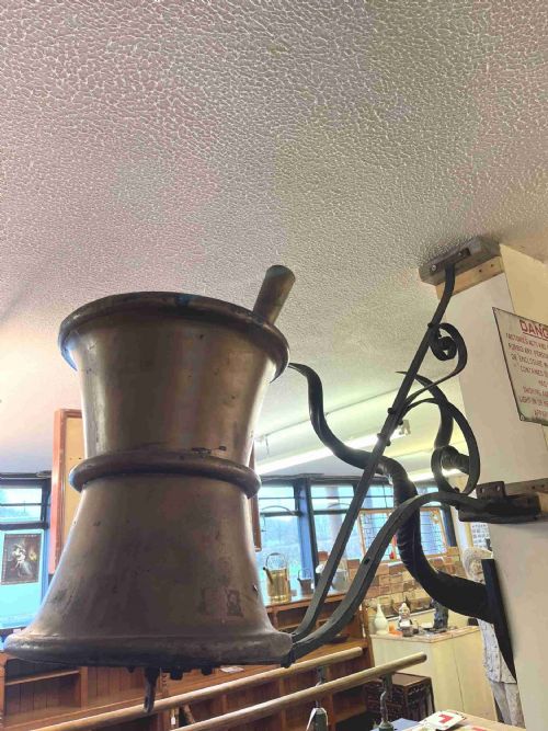 19TH CENTURY APOTHECARY TRADE SIGN IN THE FORM OF A PESTLE MORTAR - ADDITIONAL PHOTO 14
