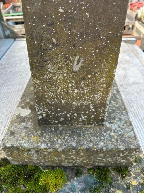 19TH CENTURY STONE BIRD BATH WITH FOSSILS - ADDITIONAL PHOTO 1