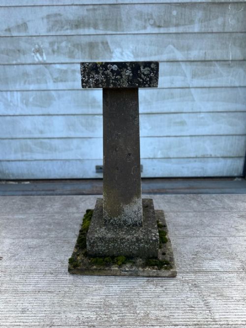 19TH CENTURY STONE BIRD BATH WITH FOSSILS - ADDITIONAL PHOTO 7