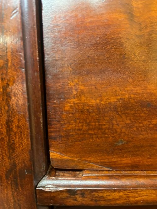 UNUSUALLY LARGE VICTORIAN MAHOGANY 2 OVER 4 CHEST OF DRAWERS - ADDITIONAL PHOTO 11