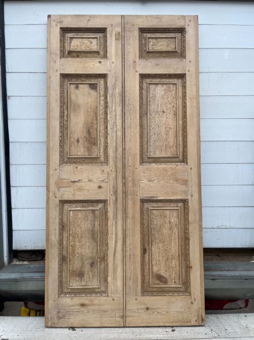 VICTORIAN PINE DOOR WITH 6 FIELDED PANELS - ADDITIONAL PHOTO 7