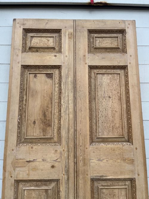 VICTORIAN PINE DOOR WITH 6 FIELDED PANELS - ADDITIONAL PHOTO 9