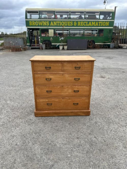 edwardian 19011910 ash 2 3 chest of drawers - CATEGORY: ANTIQUE CHEST OF DRAWERS - DATED EDWARDIAN
