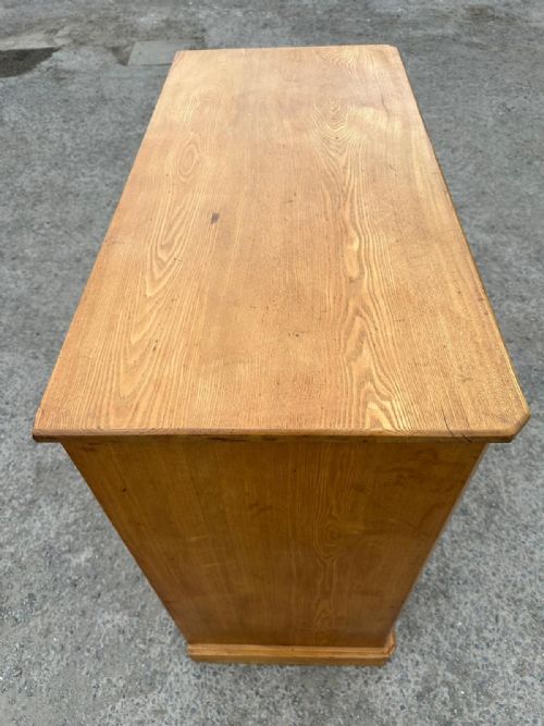 EDWARDIAN 19011910 ASH 2 3 CHEST OF DRAWERS - ADDITIONAL PHOTO 5