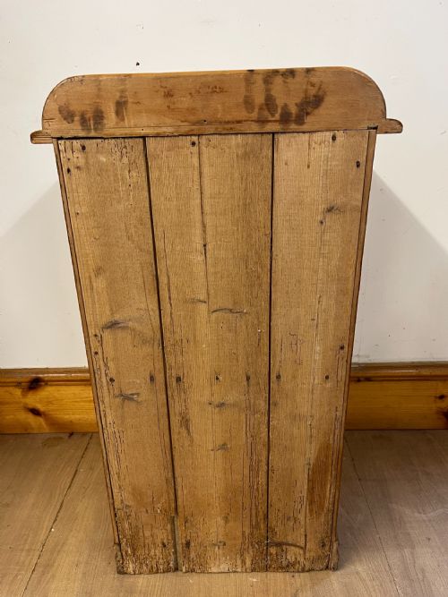 VICTORIAN PINE BEDSIDE CABINET - ADDITIONAL PHOTO 1
