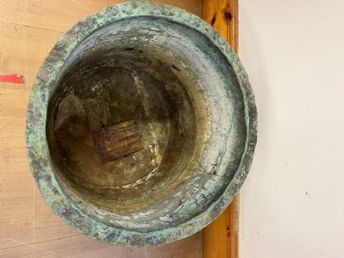 19TH CENTURY RIVETED COPPER BOILER CAULDRON - ADDITIONAL PHOTO 4