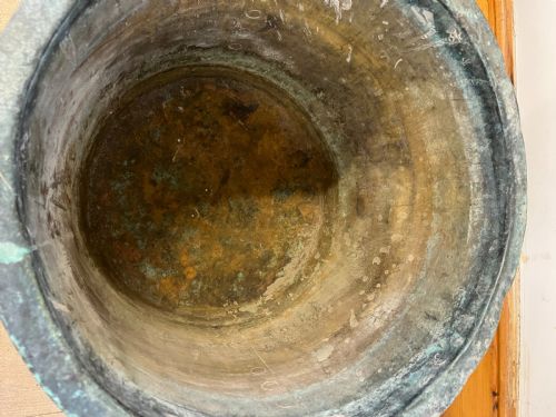 19TH CENTURY RIVETED COPPER BOILER CAULDRON - ADDITIONAL PHOTO 4