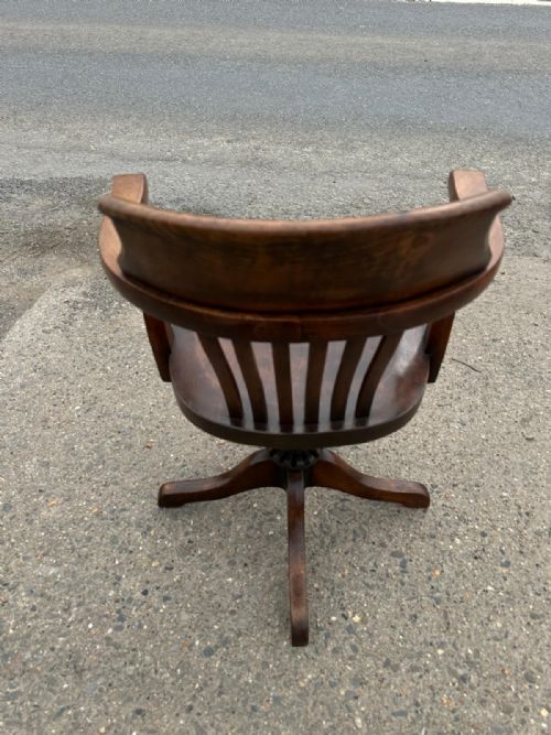 CIRCA 1920S SWIVEL DESK CHAIR - ADDITIONAL PHOTO 1