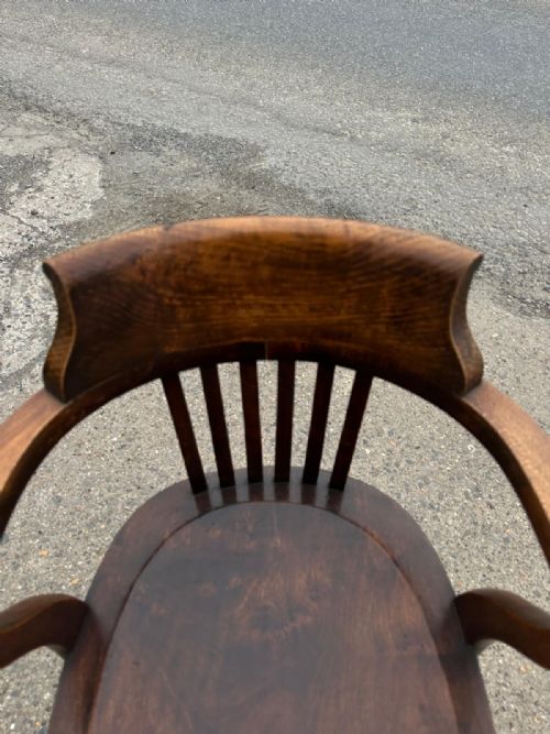 CIRCA 1920S SWIVEL DESK CHAIR - ADDITIONAL PHOTO 2