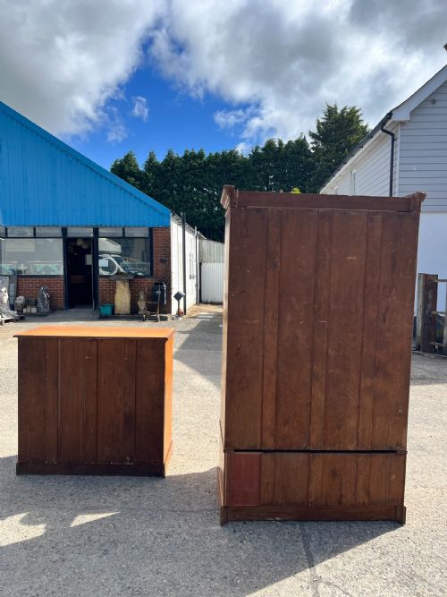 A GOOD AESTHETIC MOVEMENT PAINTED ASH OAK 2 PIECE BEDROOM SUITE MANUFACTURED BY WAUGH SONS CIRCA 1870S C333 - ADDITIONAL PHOTO 18