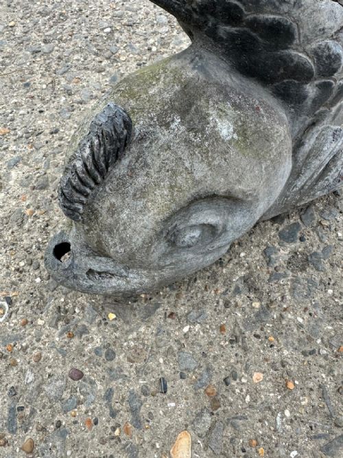 19TH CENTURY LEAD FISH FOUNTAIN SPOUT - ADDITIONAL PHOTO 2