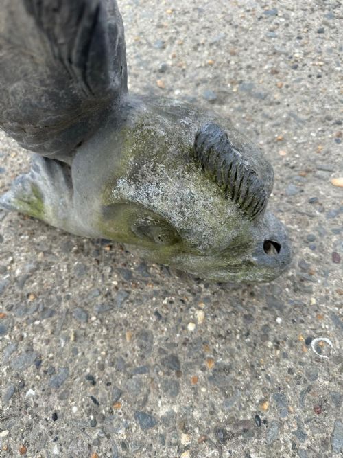19TH CENTURY LEAD FISH FOUNTAIN SPOUT - ADDITIONAL PHOTO 3