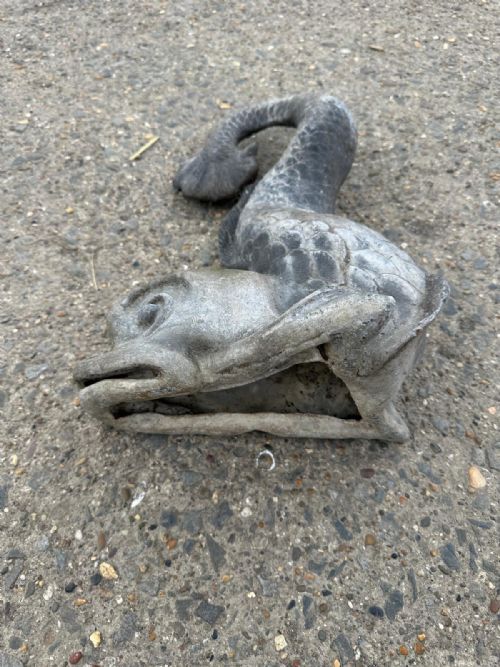 19TH CENTURY LEAD FISH FOUNTAIN SPOUT - ADDITIONAL PHOTO 5