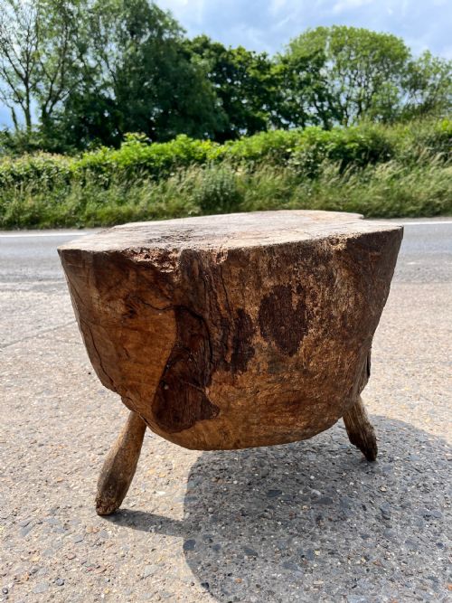 19TH CENTURY TREE TRUNK CHOPPING BLOCK - ADDITIONAL PHOTO 4
