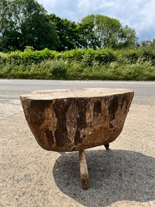 19TH CENTURY TREE TRUNK CHOPPING BLOCK - ADDITIONAL PHOTO 6