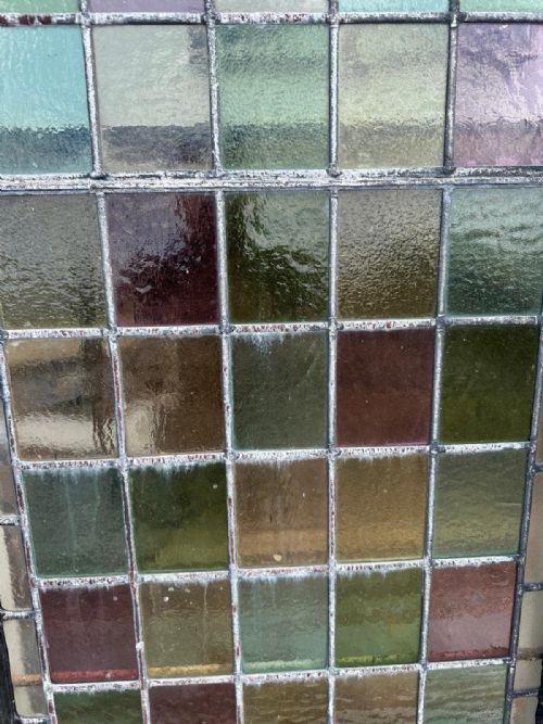 VICTORIAN ARCH TOP CHURCH WINDOW WITH SQUARE PANES - ADDITIONAL PHOTO 22