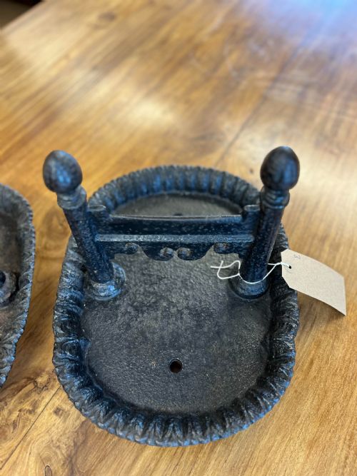 PAIR OF VICTORIAN CAST IRON BOOT SCRAPES - ADDITIONAL PHOTO 5