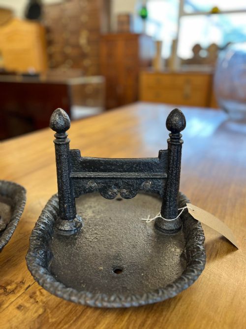 PAIR OF VICTORIAN CAST IRON BOOT SCRAPES - ADDITIONAL PHOTO 7