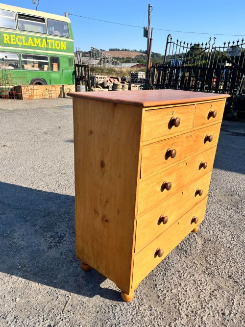 VICTORIAN PINE 24 CHEST OF DRAWERS - ADDITIONAL PHOTO 2
