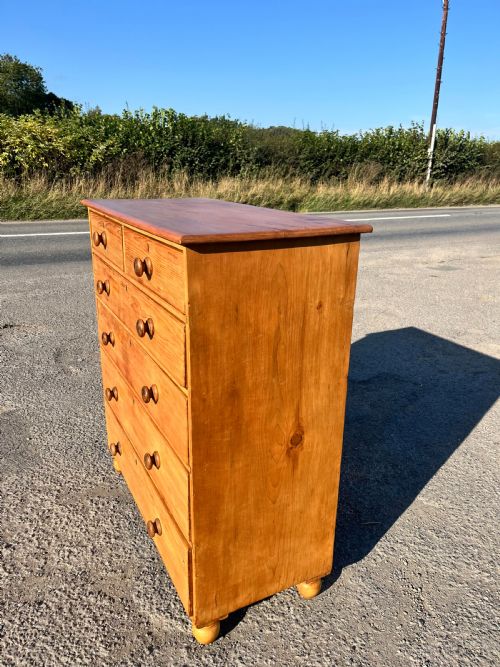 VICTORIAN PINE 24 CHEST OF DRAWERS - ADDITIONAL PHOTO 3
