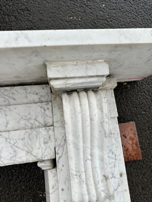 VICTORIAN CARRERA MARBLE FIRE SURROUND - ADDITIONAL PHOTO 5