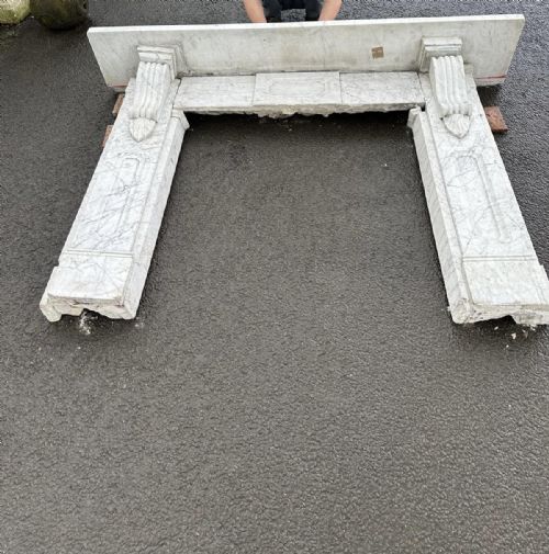 VICTORIAN CARRERA MARBLE FIRE SURROUND - ADDITIONAL PHOTO 7
