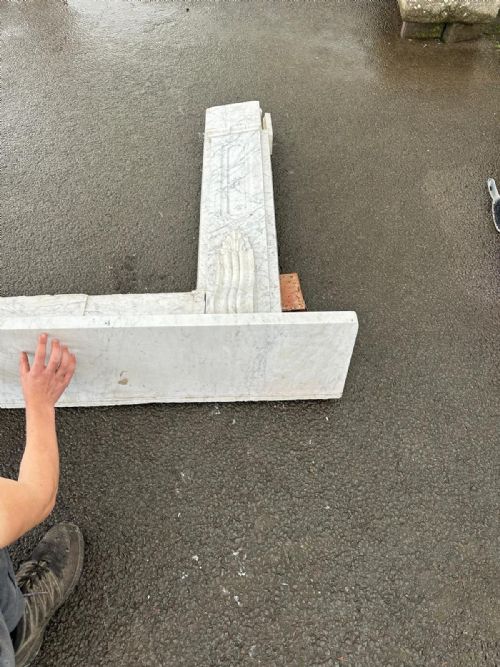 VICTORIAN CARRERA MARBLE FIRE SURROUND - ADDITIONAL PHOTO 8