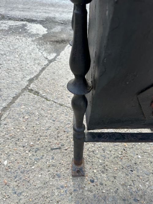 VICTORIAN STATELY PARK CAST IRON LITTER BIN - ADDITIONAL PHOTO 6