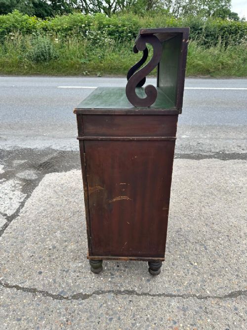 VICTORIAN PINE CUPBOARD WITH RAISED SHELF - ADDITIONAL PHOTO 10