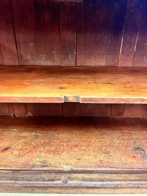 VICTORIAN PINE GLAZED TOP DRESSER - ADDITIONAL PHOTO 9