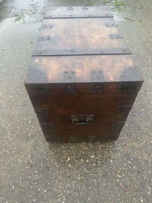19TH CENTURY OAK SILVER CHEST BY CARRINGTON CO REGENT STREET LONDON - ADDITIONAL PHOTO 6