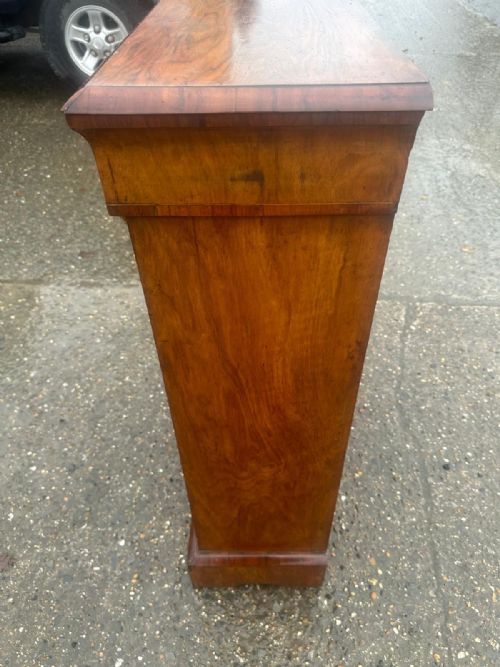 19TH CENTURY WALNUT PIER CABINET WITH BOXWOOD MARQUETRY - ADDITIONAL PHOTO 2