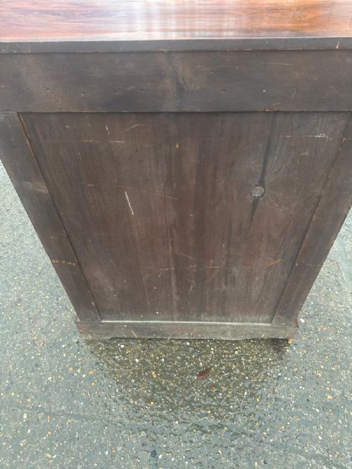 19TH CENTURY WALNUT PIER CABINET WITH BOXWOOD MARQUETRY - ADDITIONAL PHOTO 3