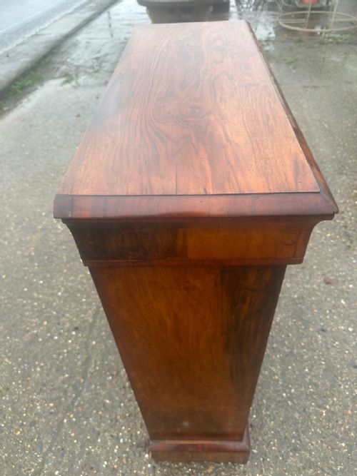 19TH CENTURY WALNUT PIER CABINET WITH BOXWOOD MARQUETRY - ADDITIONAL PHOTO 5