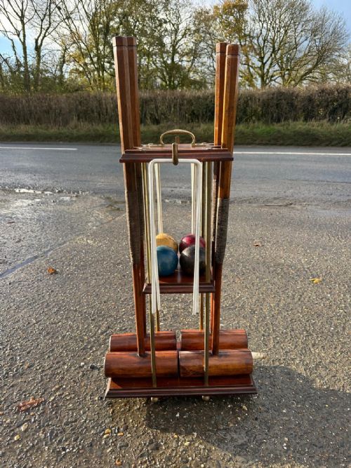 an early 20th century jacques of london croquet set retailed by harrods - CATEGORY: ANTIQUE MISCELLANEOUS - DATED 1920