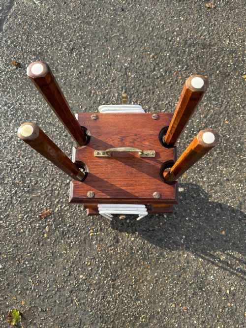 AN EARLY 20TH CENTURY JACQUES OF LONDON CROQUET SET RETAILED BY HARRODS - ADDITIONAL PHOTO 2