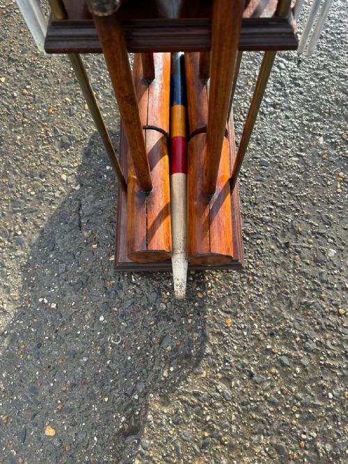 AN EARLY 20TH CENTURY JACQUES OF LONDON CROQUET SET RETAILED BY HARRODS - ADDITIONAL PHOTO 8