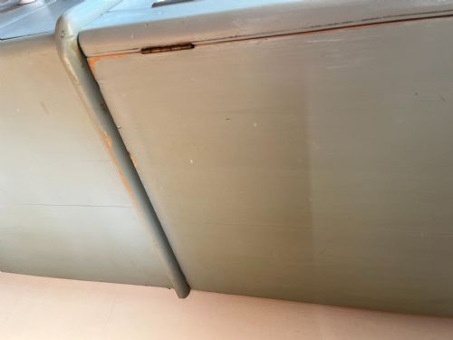VICTORIAN PAINTED PINE LINEN CUPBOARD - ADDITIONAL PHOTO 5