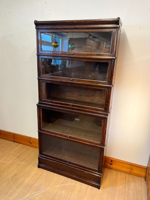 early 20th century 19101920 oak globe wernicke sectional bookcase - CATEGORY: ANTIQUE BOOKCASES - DATED 1910