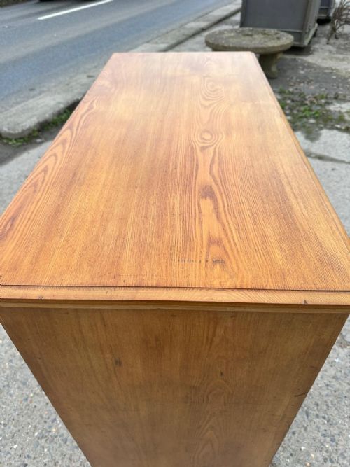 EDWARDIAN 1910 ASH 2 3 CHEST OF DRAWERS - ADDITIONAL PHOTO 1