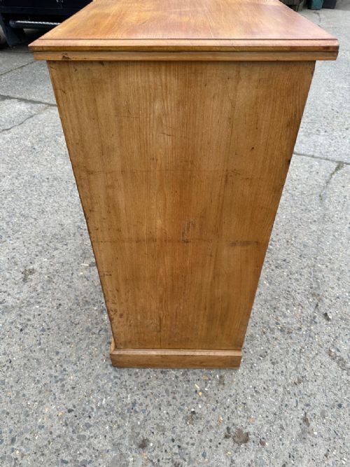 EDWARDIAN 1910 ASH 2 3 CHEST OF DRAWERS - ADDITIONAL PHOTO 6
