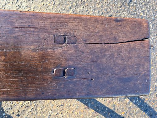 18TH CENTURY OAK BENCH STOOL - ADDITIONAL PHOTO 2