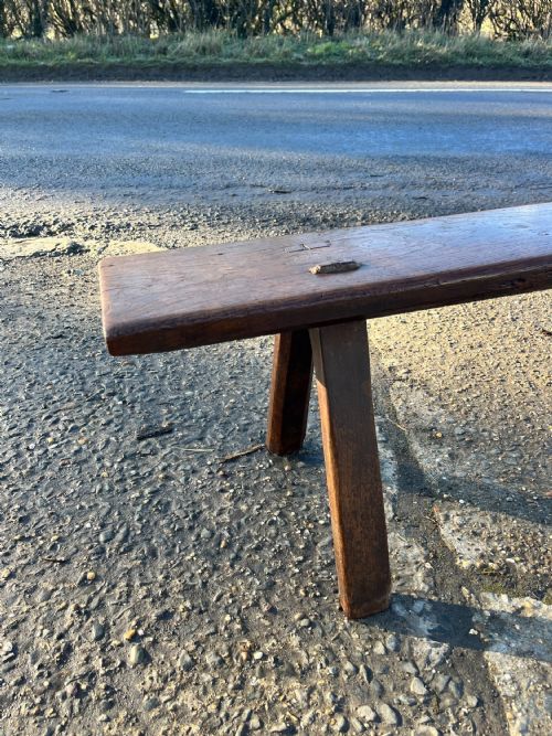 18TH CENTURY OAK BENCH STOOL - ADDITIONAL PHOTO 9